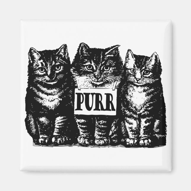 Purr Kittens Magnet (Front)
