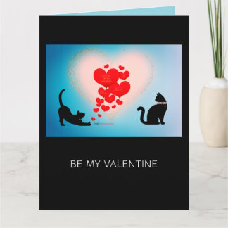 Purr Love - Cat Valentine Gift Bag - Be Mind Card