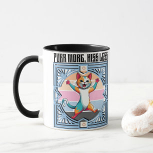 Purr More Hiss Less – Funny Cat Mug for Pet Lovers