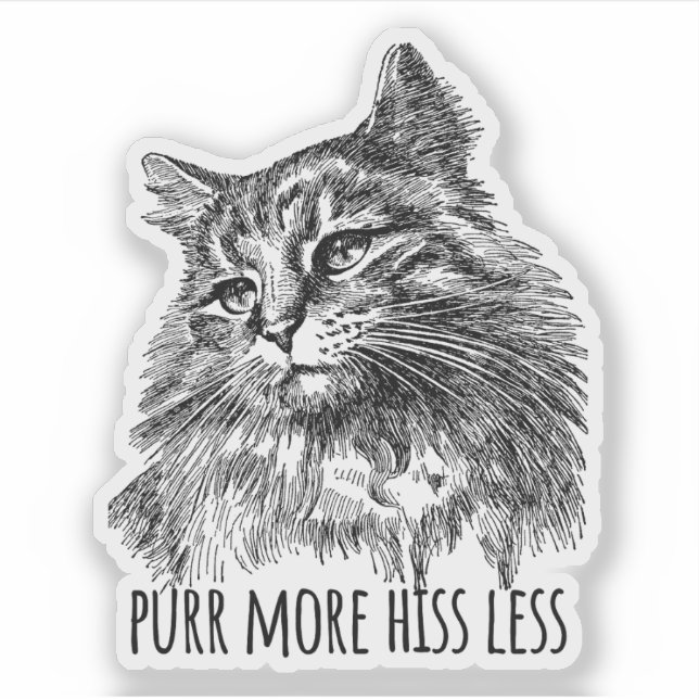 Purr More Hiss Less Pretty Kitty (Front)