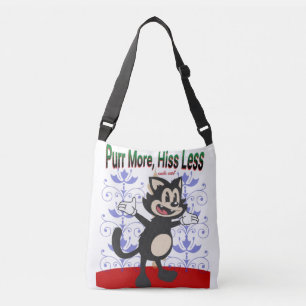 Purr More, Hiss Less Tote Bag – Cute Cat Lover 
