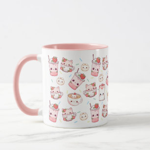 Purr parfaitement brassé : Kawaii Cat Cat Cat Mug
