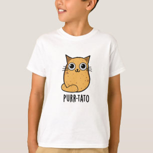 Purr-tato Funny Cat Potato Pun  T-Shirt