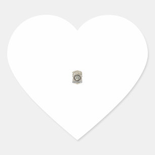 Purr University Cat Fake University Academy Vintag Heart Sticker