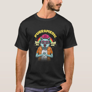 Purramedic Cat Paramedic Kitten Emt Cat Mom T-Shirt