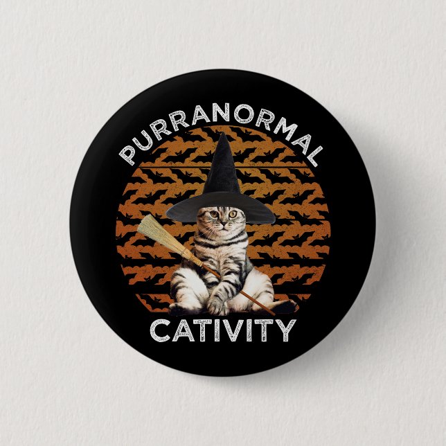 Purranormal Cativity 2 Inch Round Button (Front)