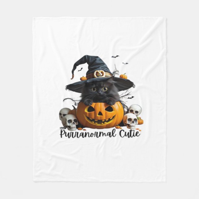 Purranormal Cutie Classic T-Shirt Fleece Blanket (Front)