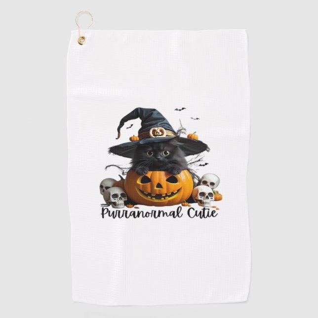 Purranormal Cutie Classic T-Shirt Golf Towel (Front)