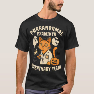 Purranormal Examiner Veterinary Team Halloween T-Shirt