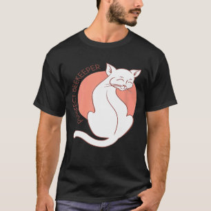 Purrfect Beekeeper White Cat Purr Fur T-Shirt