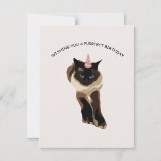 Purrfect birthday Card