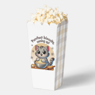 "Purrfect biscuits, coming up" Kneading Cat Favor Box