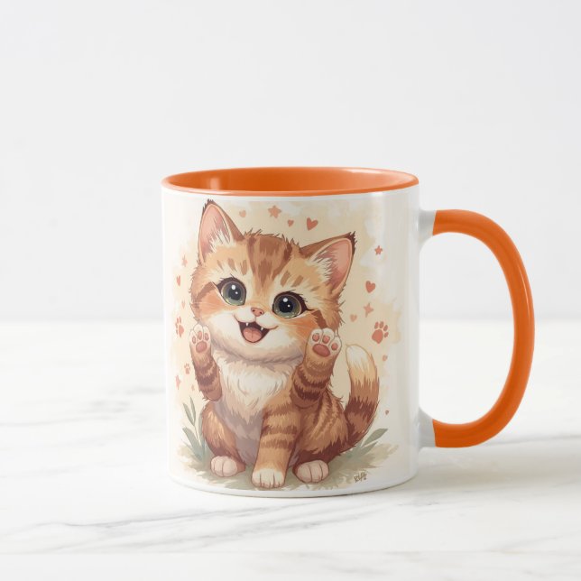"Purrfect Cat Mug: Twinkle & Play" Mug (Right)