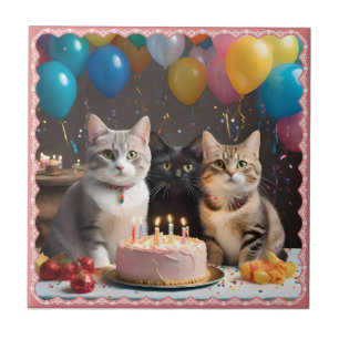 Purrfect Celebration: A Cat's Birthday Party, Tile