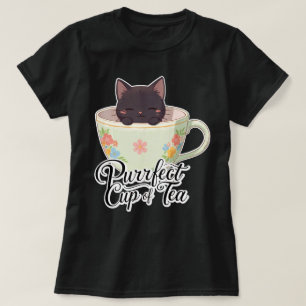 Purrfect Cup Of Tea  T-Shirt