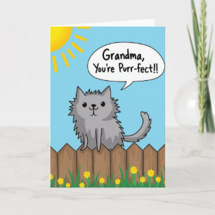 Purrfect Grandma Mothers Day Card