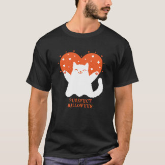 Purrfect Halloween cute cat design T-Shirt