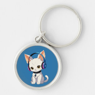 Purrfect Kawaii Cat Keychain