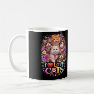 Purrfect Little Hearts Coffee Mug