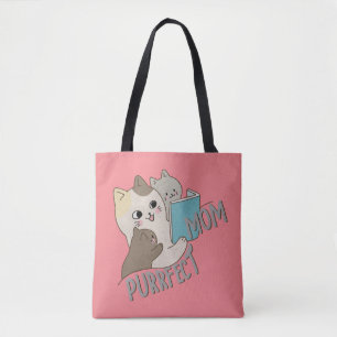 Purrfect Mom Tote Bag