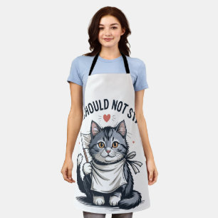 Purrfect Peace: Kitten's Plea Against War & Hunger Apron