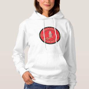 Purrfect-Slope Skiing with Santa Claws Hoodie