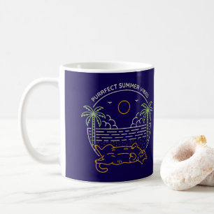 Purrfect Summer Vibes Coffee Mug