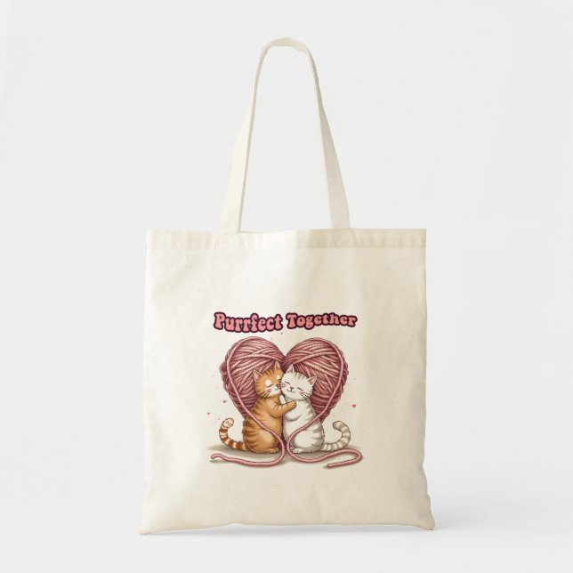 Purrfect Together Tote Bag (Front)