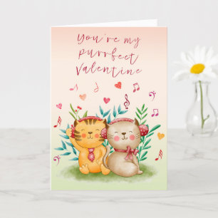 Purrfect Valentine Card