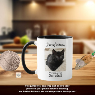 Purrfection  Is a Cat Personalised Mug