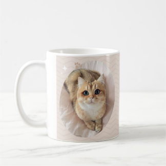 "Purrfectly Caffeinated: Cute Cat Mug" Coffee Mug