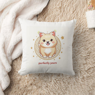 Purrfectly Cozy Accent Throw Pillow