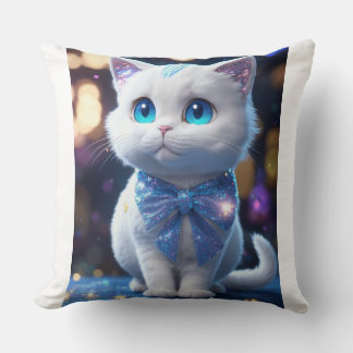 Purrfectly Cozy – Cute Cat Throw Pillow 