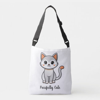 Purrfectly Cute Grey Kitten Reusable Grocery Bag |