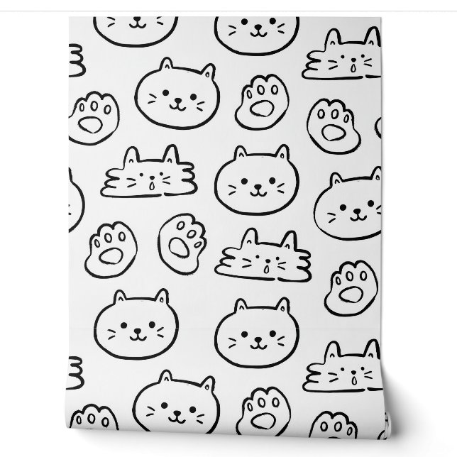 Purrfectly Playful Wallpaper (Unrolling)