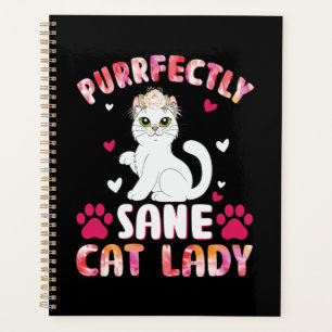 Purrfectly Sane Cat Lady Planner