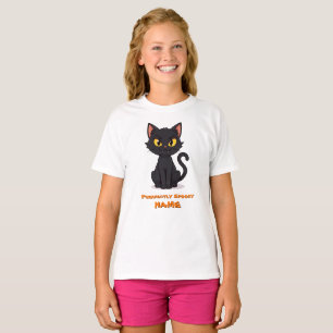 Purrfectly Spooky Black Cat – Custom Halloween T-Shirt