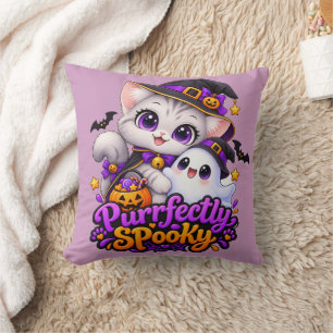 Purrfectly Spooky – Halloween Cat Pillow