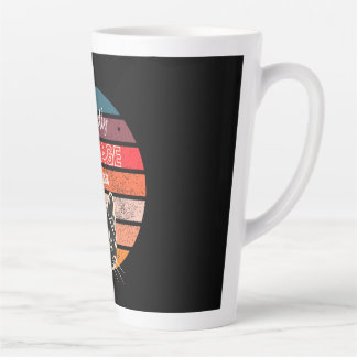 Purrfectly Vintage Cat vibes - funny cat lover  Latte Mug