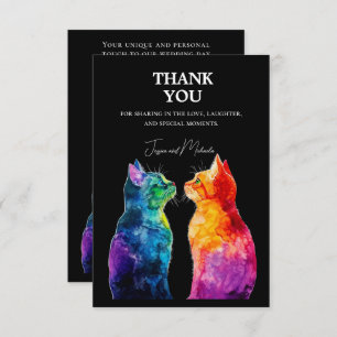 🌈  Purrfectly Yours: Purrfectly  Thank You Card