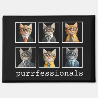Purrfessionals Cats in Suits Magnet