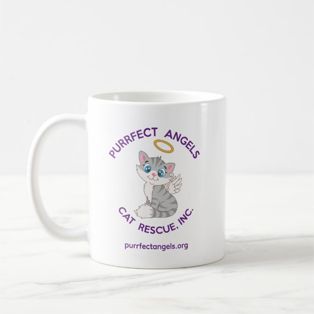 Purrffet Angels Chat Secourir Mug (Gauche)