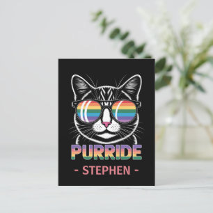 Purride – Cute Cat Pride LGBTQ Postcard