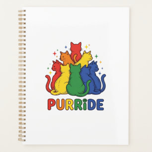 Purride Rainbow Cat Vintage Vector Design_1 Planner