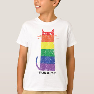 Purride Shirt LGBT Funny Gay Pride Cat Saying Grap