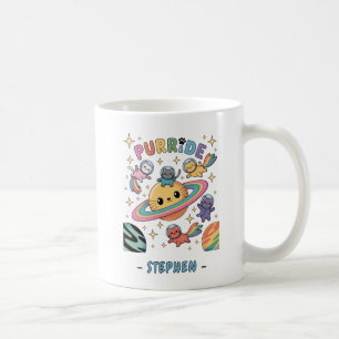 Purride Space Cats – Kawaii Astronaut Cats Coffee Mug
