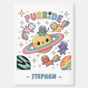 Purride Space Cats – Kawaii Astronaut Cats Magnet