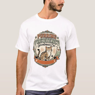 Purring Frequency Soundwave Cat Purring Frequency  T-Shirt