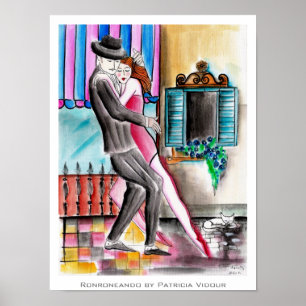 Purring Tango Ronroneando Poster