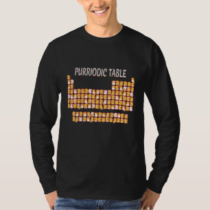 Purriodic Table Cute Cat Periodic Table Pun Men Wo T-Shirt